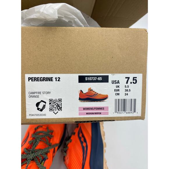 Saucony Sneaker Womens 7.5 Peregrine 12 Trail Running Active Outdoor Hiking - Picture 6 of 6